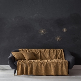 Ριχτάρι Woods Gold Nima Διθέσιο 180x240cm Chenille-Acrylic