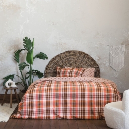 Σεντόνια Dakota (Σετ 4τμχ) Terra Nima King Size 100% Βαμβακερή Φανέλα