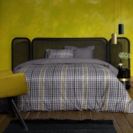 Σεντόνια Errol (Σετ 3τμχ) Grey Nima Μονό 170x260cm 100% Βαμβάκι