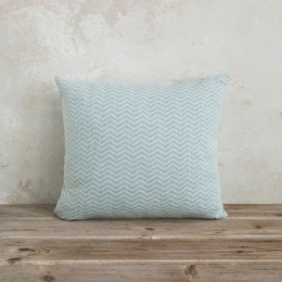 Μαξιλάρι Διακοσμητικό (Με Γέμιση) Wavy Aqua Nima 45X45 45x45cm Βαμβάκι-Πολυέστερ