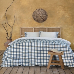 Μαξιλαροθήκες Ombre (Σετ 2τμχ) Blue-Grey Nima 52X72 52x72cm 100% Βαμβάκι