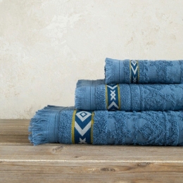 Πετσέτα Marise Denim Blue Nima Χεριών 30x50cm 100% Βαμβάκι
