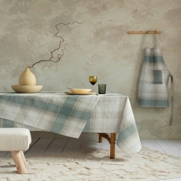 Τραπεζομάντηλο Naive Green-Beige Nima 150 X 220 150x220cm 100% Βαμβάκι