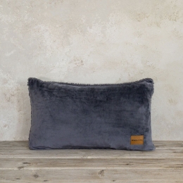 Μαξιλάρι Διακοσμητικό (Με Γέμιση) Nuan Dark Grey Nima 30X50 Polyester