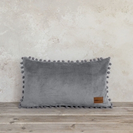 Μαξιλάρι Διακοσμητικό (Με Γέμιση) Jacquard Macia Grey Nima 30X50 Πολυέστερ