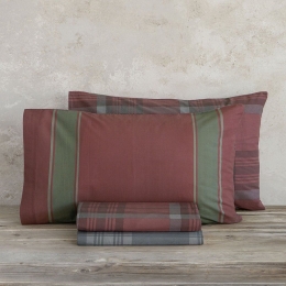 Μαξιλαροθήκες Cozy (Σετ 2τμχ) Bordo Nima 52X72 100% Βαμβάκι