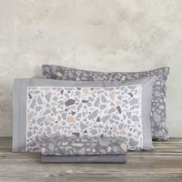 Μαξιλαροθήκες Terrazzo (Σετ 2τμχ) Multi Nima 52X72 100% Βαμβάκι