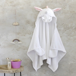 Κάπα Βρεφική Licorne White-Pink Nima