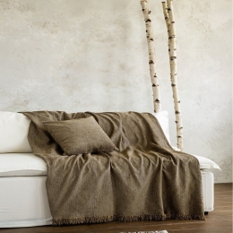 Ριχτάρι Matis Brown Nima Πολυθρόνα 180x180cm Ακρυλικό,Βαμβάκι, Polyester