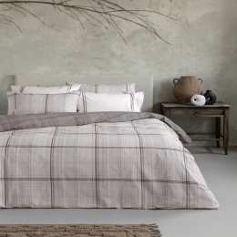 Σεντόνια Liaison (Σετ 3τμχ) Greige Nima Μονό 170x260cm 100% Βαμβάκι