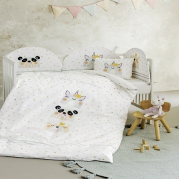 Σεντόνια Βρεφικά Baby Rainbow (Σετ 3τμχ) Multi Nima Κούνιας 120x170cm 100% Βαμβάκι