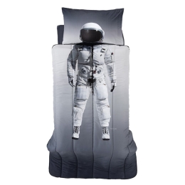 Κουβερλί Παιδικό Space Suede (Σετ 2τμχ) Grey Saint Clair Μονό 160x230cm Microfiber