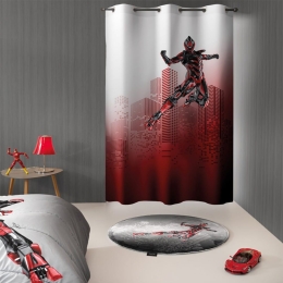 Κουρτίνα Παιδική Bionic Grey-Red Saint Clair 160x240 cm 160x240cm Microfiber
