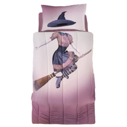 Πάπλωμα Παιδικό Spell (Σετ 2τμχ) Purple Saint Clair Μονό 160x220cm Microfiber