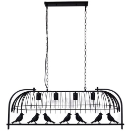 Φωτιστικό Οροφής - Ράγα Nest 01255 Black GloboStar Μέταλλο