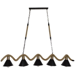 Φωτιστικό Οροφής - Ράγα Tymen 01190 Black GloboStar Μέταλλο