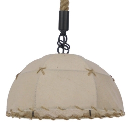 Φωτιστικό Οροφής Antoinette 01028 Beige GloboStar Σχοινί,Μέταλλο