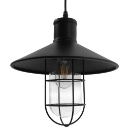 Φωτιστικό Οροφής Skipper 01034 Black GloboStar Μέταλλο