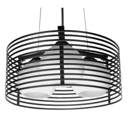 Φωτιστικό Οροφής Kevia 01150 Black GloboStar Μέταλλο,Γυαλί