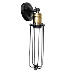 Φωτιστικό Τοίχου-Απλίκα Ancus 01055 Black GloboStar Μέταλλο