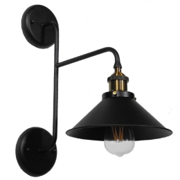 Φωτιστικό Τοίχου-Απλίκα Mageor 01120 Black GloboStar Μέταλλο