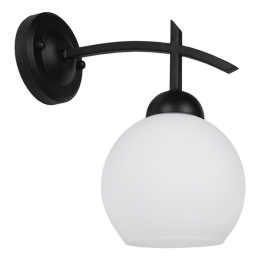 Φωτιστικό Τοίχου-Απλίκα Isen 01157 Black GloboStar Μέταλλο