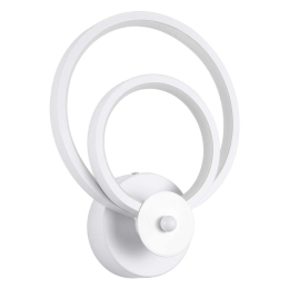 Φωτιστικό Τοίχου - Απλίκα Freddie 61077 Led 15W 20x7,5x25cm White GloboStar Αλουμίνιο