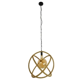 Φωτιστικό Οροφής Belle 01597 1xΕ27 Φ56x58cm Beige GloboStar