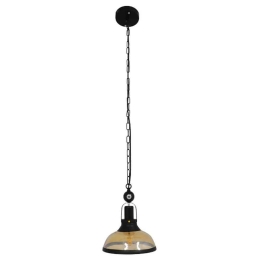 Φωτιστικό Οροφής Billiard 00971 1xΕ27 Φ25x29cm Black GloboStar
