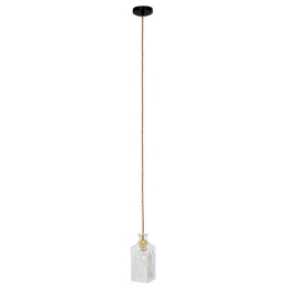 Φωτιστικό Οροφής Brandy 01516 1xΕ27 Φ10x24cm Clear GloboStar