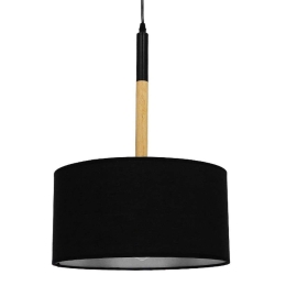 Φωτιστικό Οροφής Bronx 01517 1xΕ27 Φ35x50cm Black GloboStar