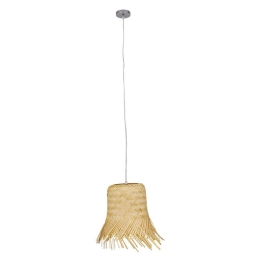 Φωτιστικό Οροφής Hawaii 01103 1xΕ27 Φ40x43cm Beige GloboStar
