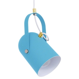 Φωτιστικό Οροφής Hazel 00927 1xΕ27 Φ12x27cm Ciel Matt GloboStar