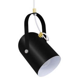 Φωτιστικό Οροφής Hazel 00930 1xΕ27 Φ12x27cm Satin Black GloboStar