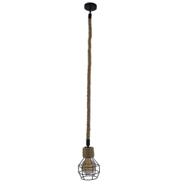 Φωτιστικό Οροφής Hellet 01182 1xΕ27 Με Πλέγμα Beige Φ16x25cm Black GloboStar