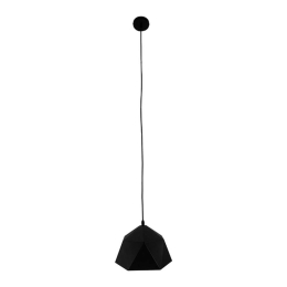 Φωτιστικό Οροφής Hexagon 01194 1xΕ27 Φ25x15cm Black-Gold GloboStar