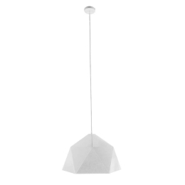 Φωτιστικό Οροφής Hexagon 01378 1xΕ27 Φ46x25cm White-Gold GloboStar