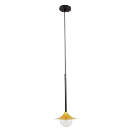 Φωτιστικό Οροφής Joliet 00777 1xG9 Με Πλέγμα Φ20x43cm Black-Gold GloboStar
