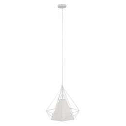 Φωτιστικό Οροφής Kairi 01619 1xΕ27 Με Πλέγμα Φ38x39cm White GloboStar