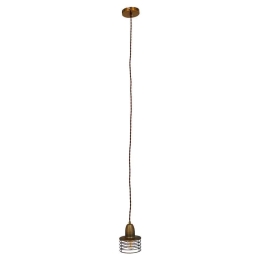 Φωτιστικό Οροφής Manhattan 01454 1xΕ27 Φ11x14cm Gold GloboStar