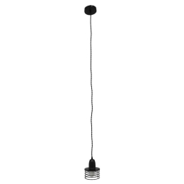 Φωτιστικό Οροφής Manhattan 01456 1xΕ27 Φ11x14cm Black GloboStar