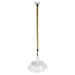 Φωτιστικό Οροφής Puppet 01412 1xΕ27 Με Πλέγμα Φ36x31cm White GloboStar