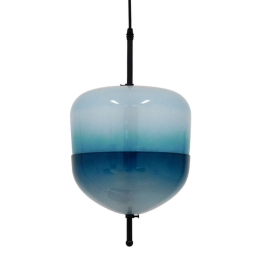 Φωτιστικό Οροφής Teardrop 01503 3xG4 Φ24x45cm Turquoise Clear GloboStar