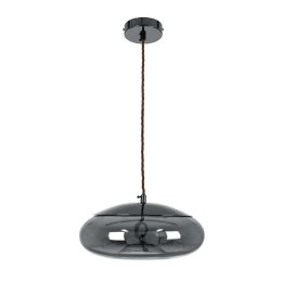 Φωτιστικό Οροφής Axton 00751 7W Led Φ30x15cm Clear Fume GloboStar