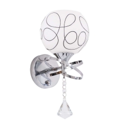 Φωτιστικό Τοίχου - Απλίκα Canter 00634 1xE27 14x15x30cm Black-White GloboStar