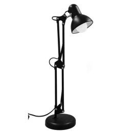 Φωτιστικό Επιτραπέζιο Γραφείου Desk 01538 1xE27 Φ12x67cm Black GloboStar