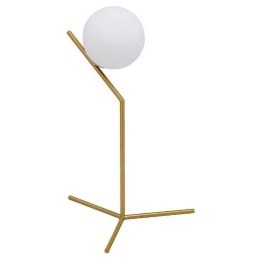 Φωτιστικό Επιτραπέζιο Elfis 01551 1xE27 Φ15cm White-Gold GloboStar