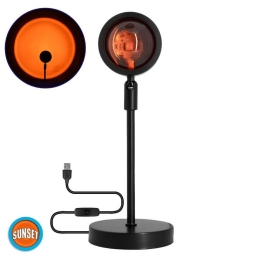Φωτιστικό Επιτραπέζιο Sunset 00813 Led 12W Με Projector Lens Εφέ Orange GloboStar