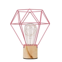 Φωτιστικό Επιτραπέζιο Antler 01442 Led Φ19cm 19x19x23cm Pink GloboStar