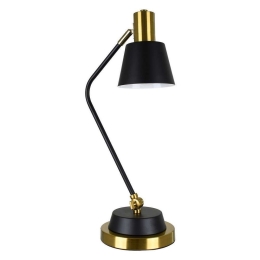 Φωτιστικό Επιτραπέζιο Leto 00834 1xE27 Φ13cm 30x18x54cm Black-Gold GloboStar